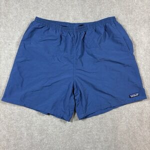 Patagonia Blue Baggies 7" Nylon Mesh‎ Shorts Mens Size XL EUC
